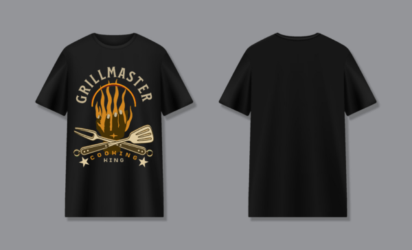 Black printed T-shirt - Image 3