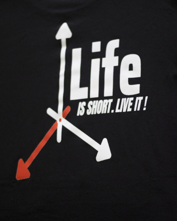 Black printed tshirt