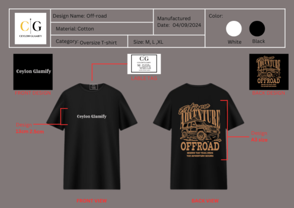 Oversized printed Tshirt - Image 3
